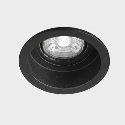 Image de KOHL LIGHTING SUN : luminaire encastré avec un diamètre de cadre de 75 mm, noir, LED 8 W
