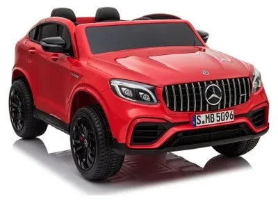Obrázok produktu pre Elektrické autíčko pre deti Mercedes GLC63 červenej farby, diaľkové ovládanie 2,4 GHz, motor: 4 x 45 W, sedadlo z imitácie kože (LE4129)