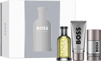 Zdjęcie produktu dla Hugo Boss Bottled Zestaw Woda toaletowa, 100 ml + Żel pod prysznic, 100 ml + Dezodorant w sztyfcie, 75 ml