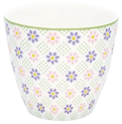 Produktbild von Greengate Sybille Latte Cup white 0,35l