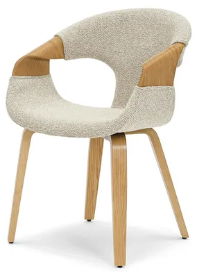 Produktbild von Esszimmerstuhl DARLENIS – hellbeige/eiche