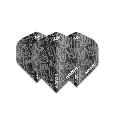 Produktbild von Winmau Darts Mega Standard Schwarz 6900.244 Flights