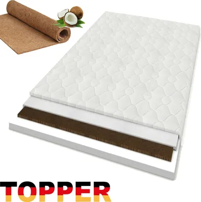 Obrázok produktu pre Matrac TOPPER zo studenej peny kokosový matrac zo studenej peny H3 dĺžka 180/190/200cm, rozmer:140 x 200 cm