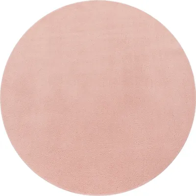 Immagine prodotto di Tappeto moderno per il soggiorno a pelo corto lavabile in morbida pelliccia antiscivolo misura 120 cm tondo