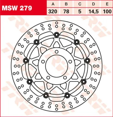 Obrázek produktu pro TRW Bremsscheibe "MSW279"