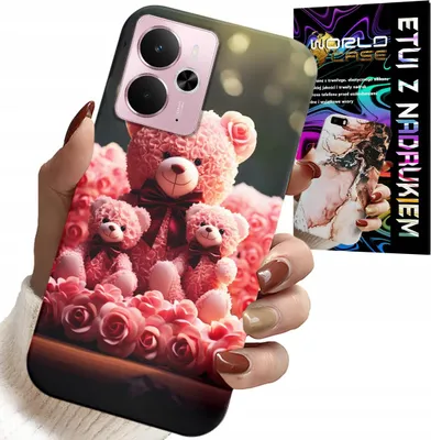 Image de Etui Do Realme 14 5G / 14T - Rodzinka Różanych Misiów Upominek +Folia