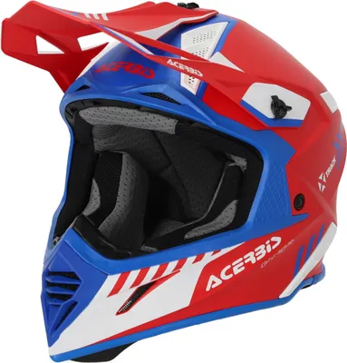 Produktbild von Acerbis X-Track Mips Motocross Helm, rot/blau, S (55/56)