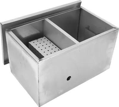 Obrázek produktu pro Odlučovač tuků 400 x 250 x 230 mm, průmyslový odlučovač tuků z nerezové oceli, odlučovač oleje a vody pro domácí použití