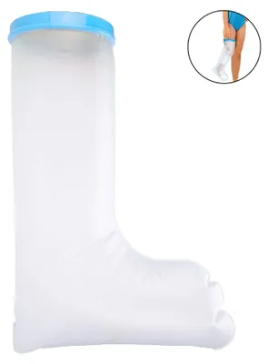 Produktbild von Wasserdichter Gipsüberzug Für Dusche, 1 Stück, PVC-Material, Für Erwachsene Und Kinder, Zum Schutz Von Fuß- Und Knöchelverletzungen Beim Duschen Und Baden