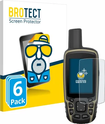 Produktbild von 6x BROTECT Schutzfolie für Garmin GPSMAP 65s Displayschutz Displayschutzfolie Folie Matt Entspiegelungsfolie