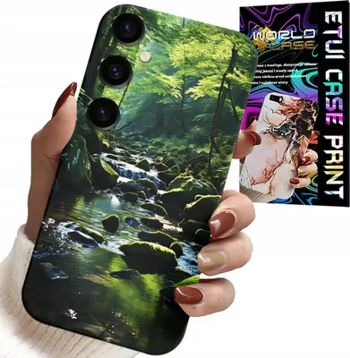 Immagine prodotto di Custodia Per Samsung Galaxy S24 - Foresta Fiume Ruscello Vista Natura