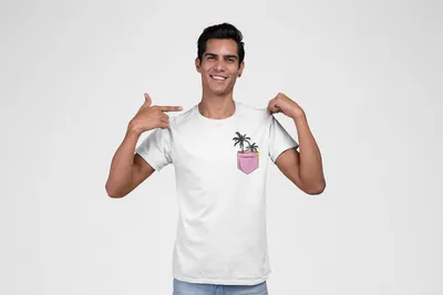 Produktbild von D&B Uni Polo  PO00023 Palm Pocket Weiß-Größe 2XL