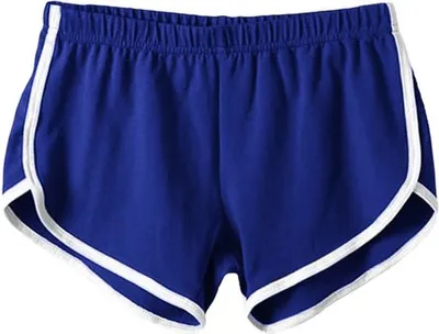 Zdjęcie produktu dla Stylowe damskie spodnie sportowe, szorty, spodnie do biegania i fitnessu, niebieskie – XL