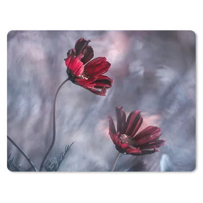 Produktbild von MuchoWow® Mauspad Mousepad Blumen - Rot - Pflanzen - Natur 23x19 cm - Mousepads - Maus Mat - Pad - Mausunterlage - Schreibtischunterlage - Mauspad