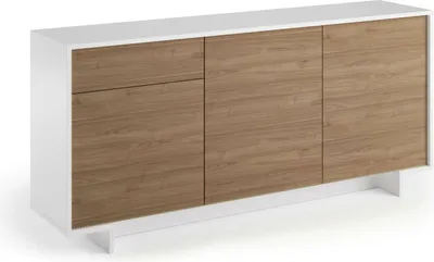 Immagine prodotto di Dmora Credenza Aronne 42x170x78h cm Bianco, un Cassetto 4 Vani  Italy