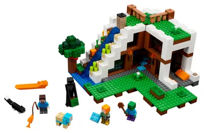 Produktbild von LEGO® Minecraft™ Unterschlupf im Wasserfall 21134