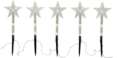 Image de Baguette décorative LED 'Wandy', 3 étoiles, 5 LED blanc chaud par étoile,