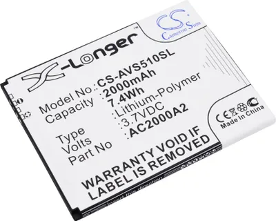 Imagen del producto de TECHTEK Batería compatible con [Archos] 50c Oxygen sustituye AC2000A2