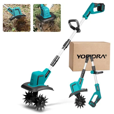 Zdjęcie produktu dla Motyka akumulatorowa bez akumulatora, 600 obr./min Motyka ogrodowa Motyka do gleby, bezszczotkowa motyka do gleby, szerokość robocza 20 cm,  do spulchniania