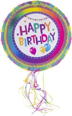 Produktbild von Pinata "Happy Birthday" | Bunt - 50 cm