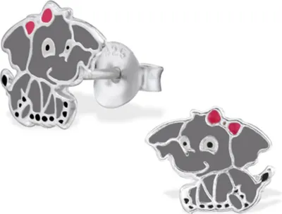 Produktbild von Silber Kinder Ohrstecker „Elefantenbaby“