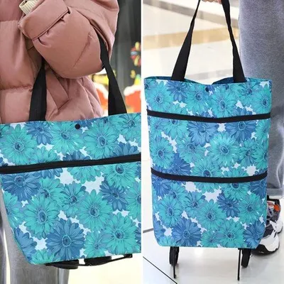 Produktbild von Famanu Einkaufstrolley mit Rädern - 20 Kilogramm Tragfähigkeit