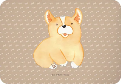Produktbild von Mr. & Mrs. Panda magnet Corgie - Hundeglück - Geschenk, Notizhalter, Corgi, haftmagnet, Kühlschrankmagnet, Sprüche, Hund, Motivation, Süß, Bellen, whiteboardmagnet