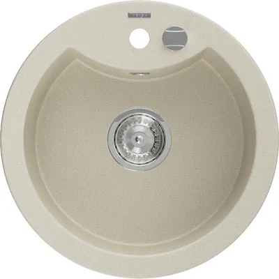 Produktbild von Mexen Diego 1-Becken-Granit-Spüle 488 x 480 mm, Beige - 6512481000-69