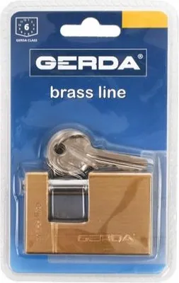 Immagine prodotto di Lucchetto a perno gerda in ottone 65 mm