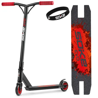 Image de SOKE EVO rouge Trottinette bleue