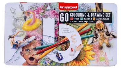 Produktbild von Bruynzeel 60312907, Buntstift, Graphitstift, 14 Jahr(e), Junge/Mädchen, Multi, 60 Stück(e), 60 Stück(e)
