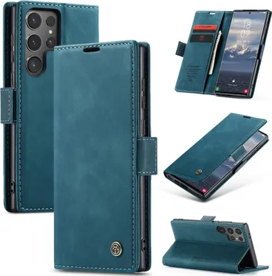 Produktbild von Samsung Galaxy S25 Ultra Hülle - CaseMe 013 Klapphülle - Blau