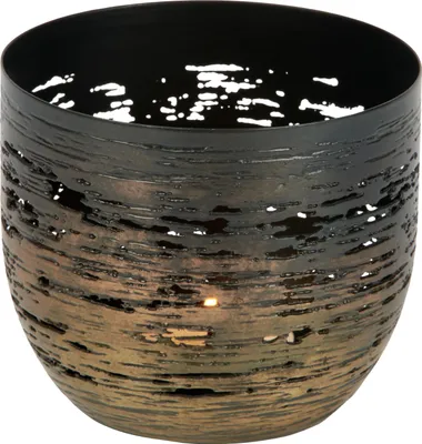 Produktbild von Lambert Osako Teelichthalter, Eisen, bronze H8cm D9,5cm 41059 SP25-2
