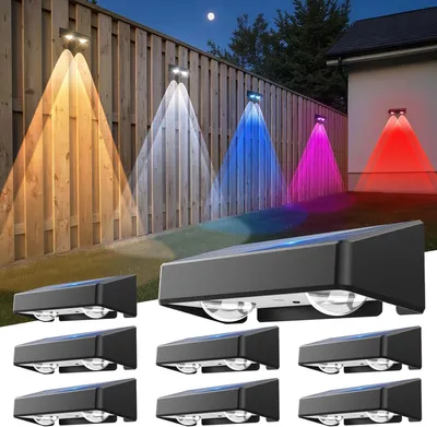 Solar-LED-Außenleuchten 8er-Pack, IP65, 11 Modi, 70 lm, 1200 mAh