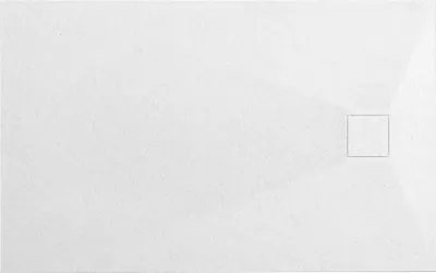 Produktbild von VBChome Duschwanne 100 x 80 x 2,5 cm Weiß Steinstruktur Duschtasse Extra Flach Rechteckig Ablaufgarnitur Abdeckplatte SMC Verbundwerkstoff Universelle Installation Siphon