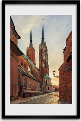Produktbild von Bild - Bilderrahmen - 40 cm x 60 cm - MDF - Rahmen - Wandkunst - Breslau Polen