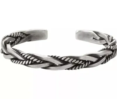 Produktbild von Uni Armspange 925 Sterling Silber Used Look