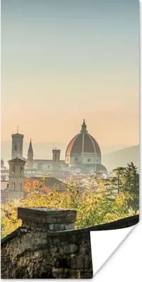 Produktbild von MuchoWow® Poster Italien - Stadt - Florenz - Mauer 80x160 cm - Kinderzimmer