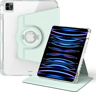 Produktbild von iPad Air 11 (2024/2025/2026) / Air (2020/2022) Hülle - Coverup 360° Rotating Folio Klapphülle mit Schlaf/Wach-Funktion - Grün