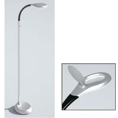 Produktbild von LED Lupenleuchte Stehlampe mit 3- & 5-Dioptrien – Leselampe mit Lupe, Schwanenhals, 4000K – Honsel Leuchten