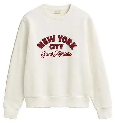 Produktbild von Gant Herren Graphic C-Neck Sweat Sweatshirt, Cream, S