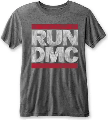 Produktbild von Run DMC DMC Logo Burnout Charcoal Grey L T-Shirt