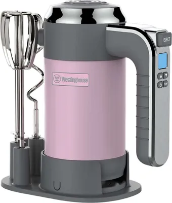 Obrázek produktu pro Ruční mixér Westinghouse Retro Series 350 W, 6 nastavení rychlosti, růžový