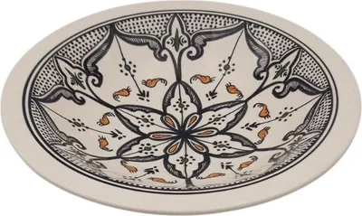 Image de Plat Tebsi Marocain noir - D 33 cm
