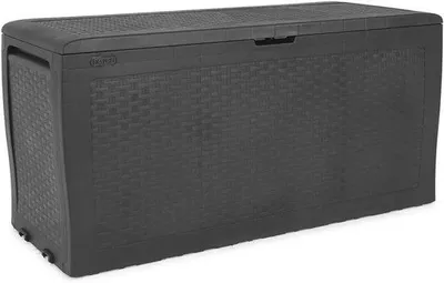 Image de Bac de rangement gris 270 L - 116 x 44,7 x 57 cm
