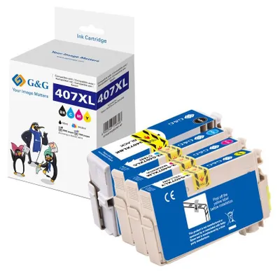 Image de G&G XL-Tintenpatrone kompatibel mit Epson 407XL/Multipack