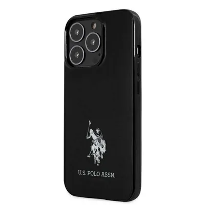 Produktbild von US Polo USHCP13LUMHK iPhone 13 Pro / 136,1 mm schwarze Hartschalen-Schutzhülle mit Pferde-Logo