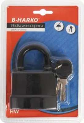 Zdjęcie produktu dla Wodoodporna kłódka 70 mm HW70 B-Harko, 3 klucze
