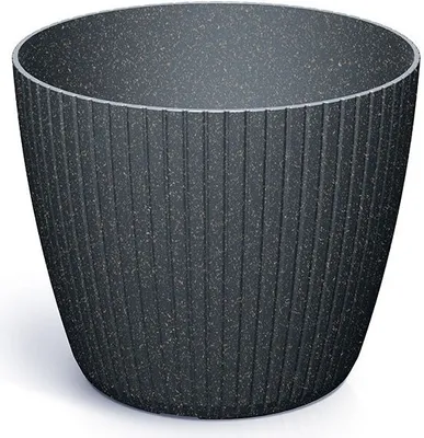 Produktbild von Blumentopf LAMIE ECOWOOD anthrazit 19,8 cm