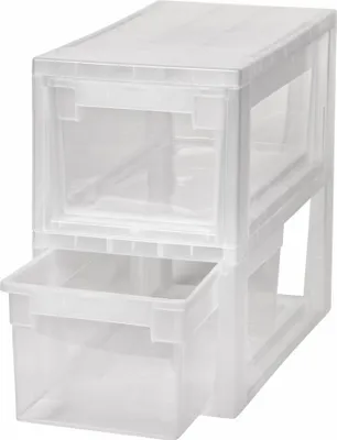 Produktbild von Set: 2 x Schubladenboxen Größe S mit Nutzvolumen 7 Liter pro Box, Maße pro Box: 19,6x39x16 cm